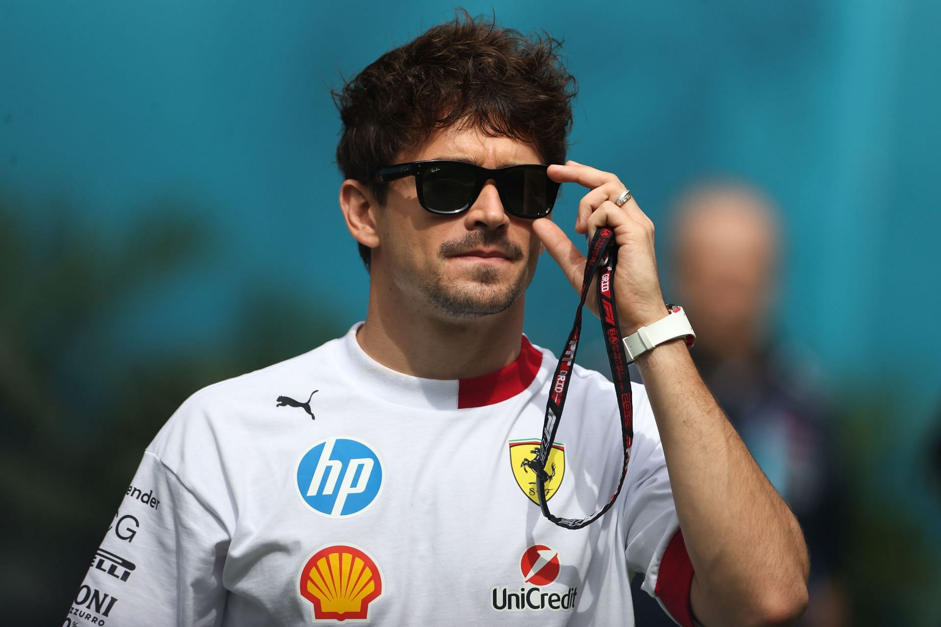 Leclerc during the 2025 F1 Miami GP weekend (Getty Images)